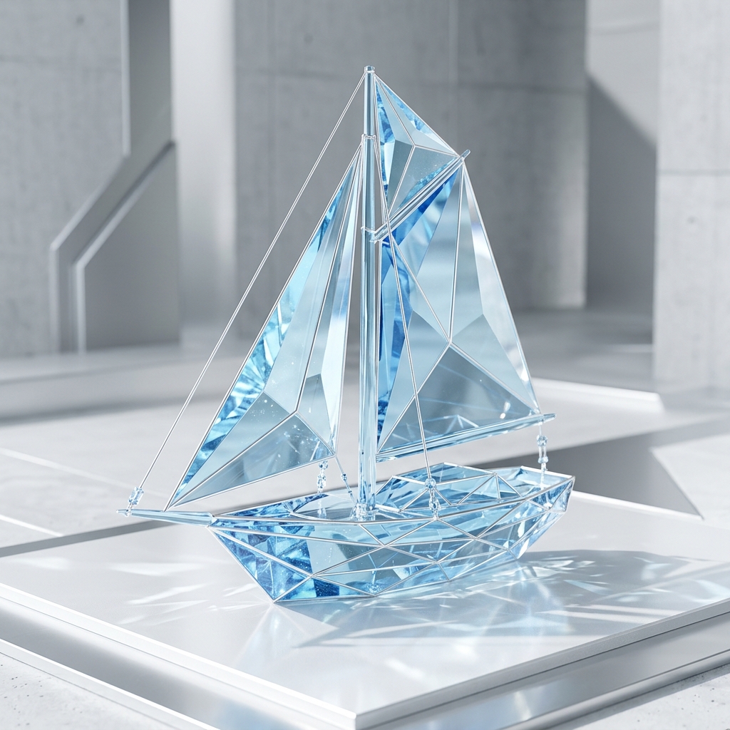 蓝帆云 3D 先锋折纸晶体帆船视觉 - 极速秒开网络加速